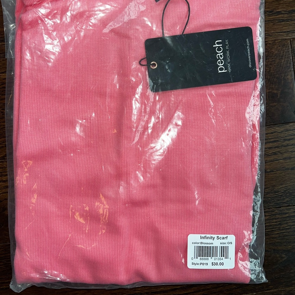 PEACH INFINITY SCARF, NWT